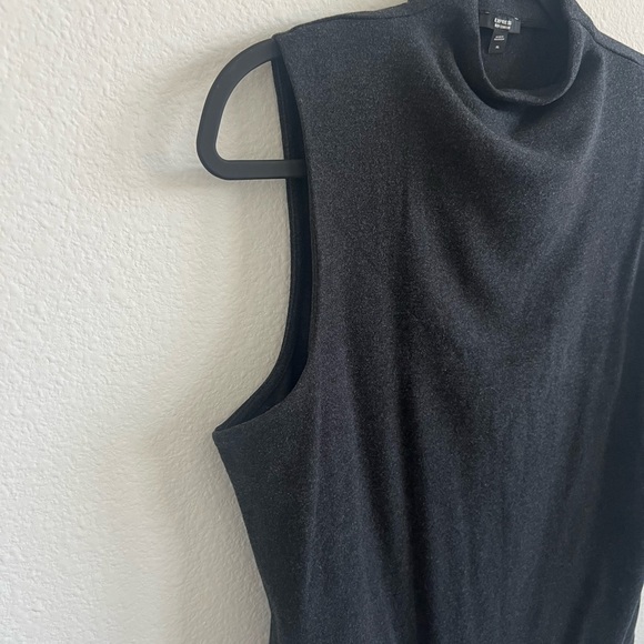Express Black Asymmetrical Sleeveless Bodysuit - Picture 4 of 6